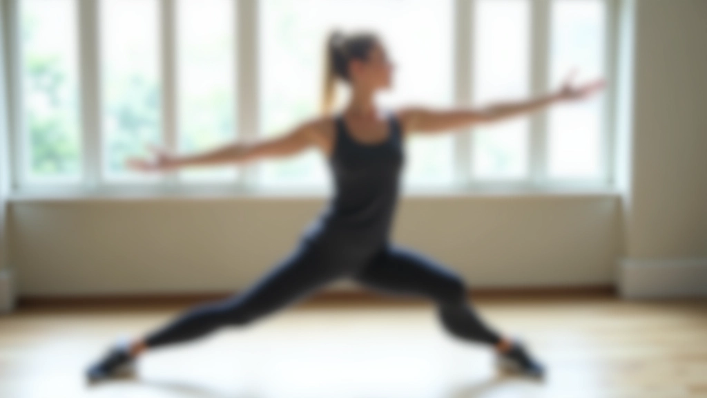 Dynamic stretching routine in progress with proper body positioning and alignment